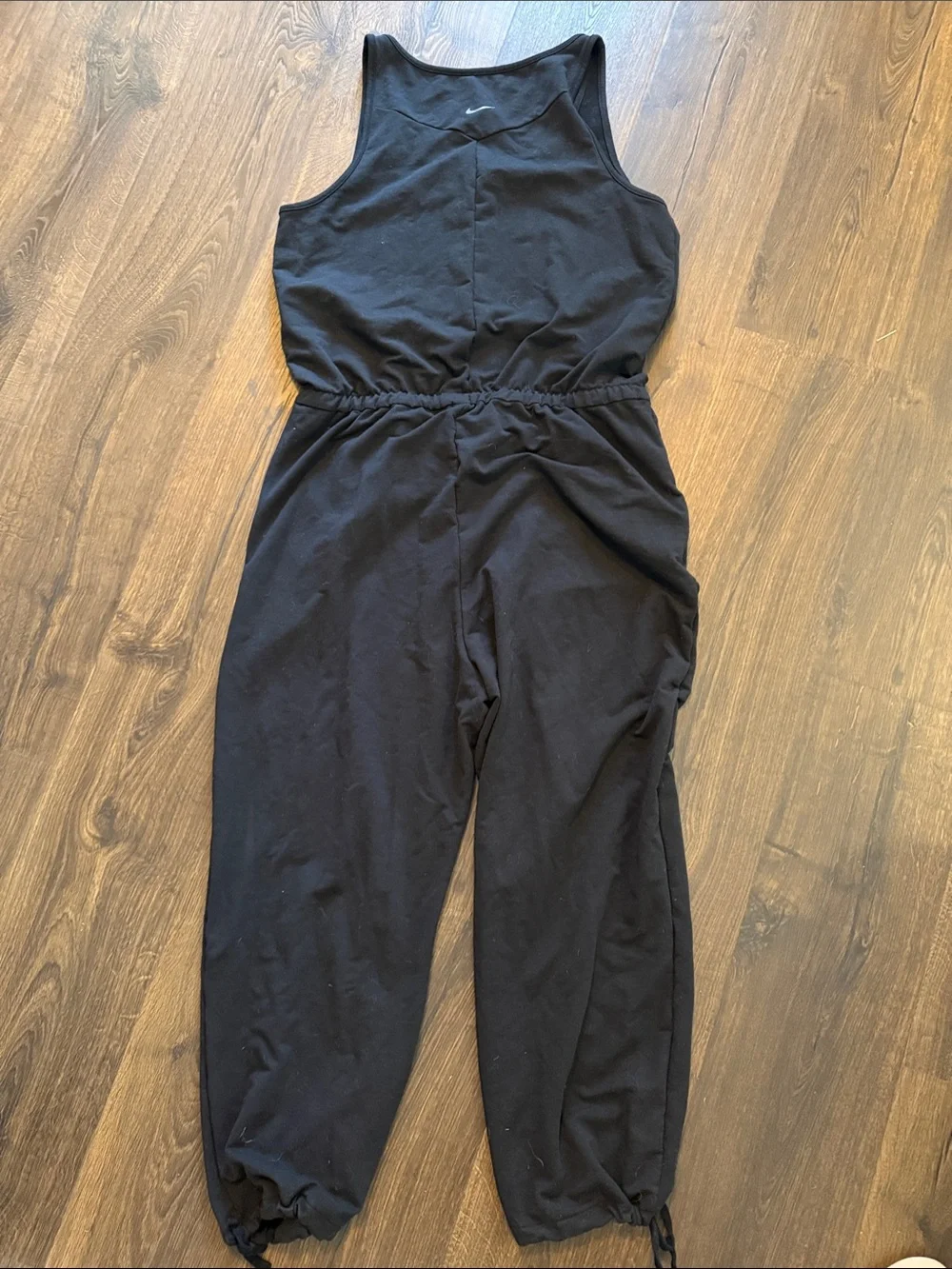 Nike Black Sleeveless Drawstring Jumpsuit Romper - Picture 3 of 4